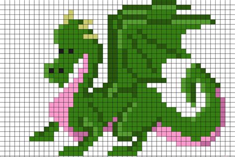 Simple Dragon Pixel Art Ornwoman