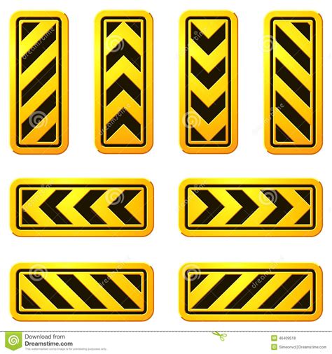 Danger And Caution Street Signs 07 Stock Vector