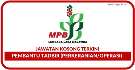 Warganegara malaysia yang berminat bekerja di lembaga jurutera malaysia dan berkelayakan dipelawa untuk memohon sekarang juga. Lembaga Lada Malaysia (MPB) • Kerja Kosong Kerajaan