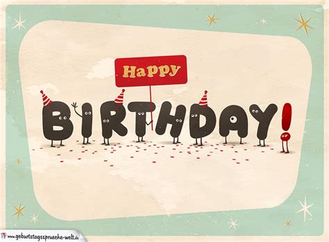 Free online from all of us ecards on birthday. Happy Birthday Karte - Lebendige Buchstaben ...