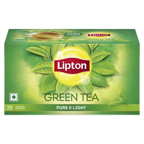 Lipton Pure And Light Green Tea Bags 25 Pieces Grocery