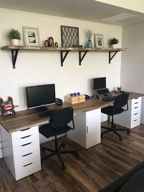 Found This Ikea Desk Hack Online What Is The Middle Cabinet Called I