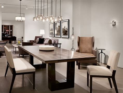 We have the largest selection of marble, wood, glass, fiberglass, chrome, and antique brass dining room tables at prices to fit any budget. HOLLY HUNT | Modern dining room, Contemporary dining room ...