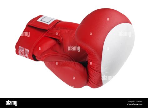 Red Boxing Glove Isolated Stock Photo Alamy