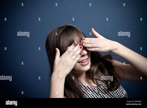 Preteen Girl Posing Stock Photo Alamy