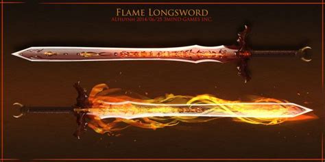 Flame Sword By Bing0ne Flame Sword Flaming Sword Fantasy Sword