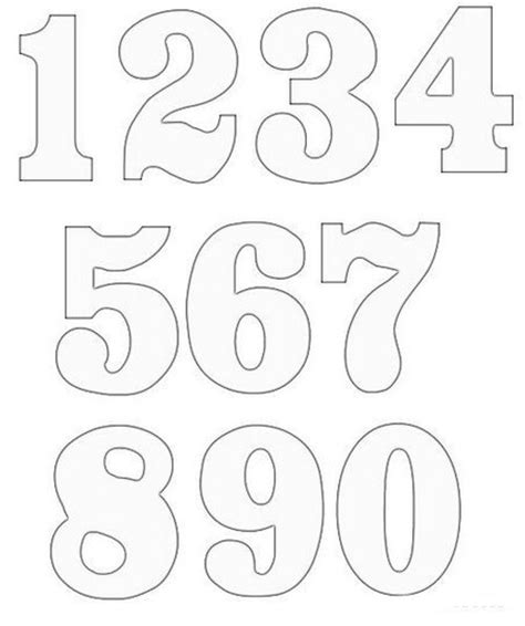 Moldes De Numeros Para Imprimir Estos Moldes De N Meros Son Ideales