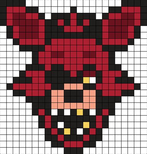 Pixel Art Grid Fnaf Head Funtime Foxy Fnaf Pixel Art Vrogue Co