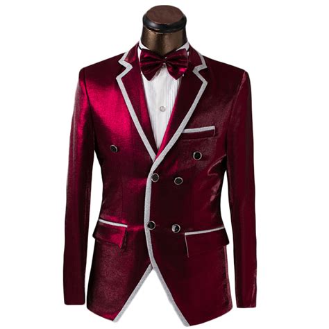 Luxury Custom Men Double Breasted Suit Fashion Design Mens Prom Tuxedo