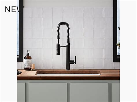 Kohler kitchen faucet feature spouts, handles, lift rod, cartridge aerator, mixing chamber, and water inlet that sufficiently. K-24982 | Purist Semiprofessional Kitchen Faucet | KOHLER