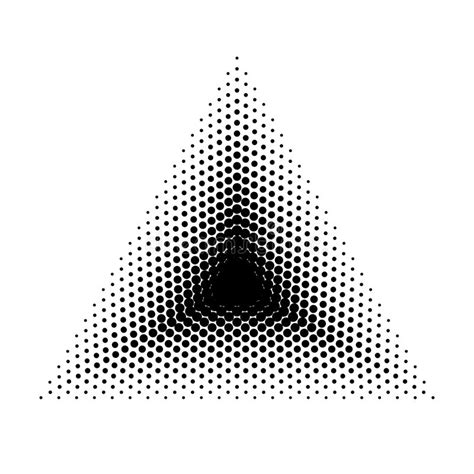 Vector Triangle Halftone Geometric Shapes Dot Abstract Background