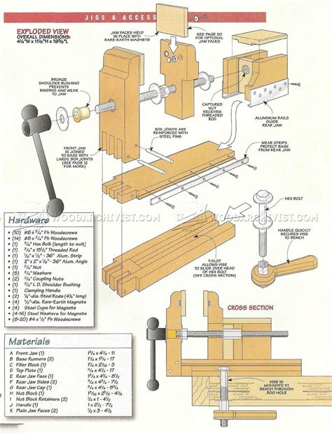 Diy Bench Vise Workshop Solutions Woodworking Bench Woodworking