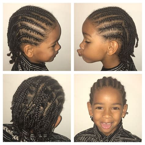 One of the most popular braids for boys is cornrow. Pin by Hannah Hansen on hairstyles | Braids for boys ...