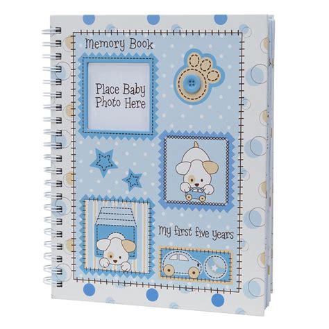 Wondering what to write on a baby shower card? Baby Essentials Deluxe Boy Memory Book
