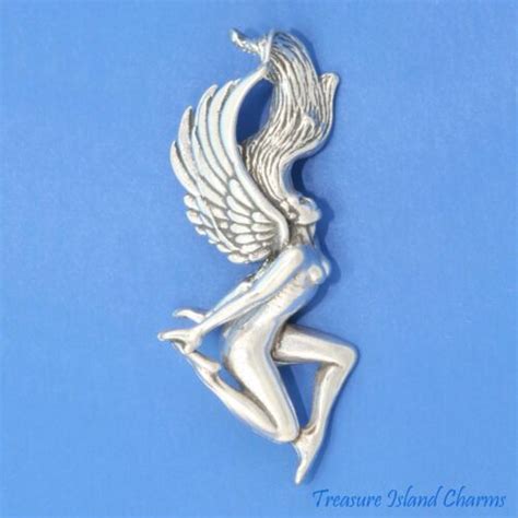 Virgo Zodiac Astrological Sign Nude Woman Fairy 925 Sterling Silver
