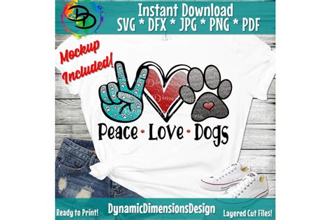 Free Free 122 Peace Love And Dogs Svg SVG PNG EPS DXF File