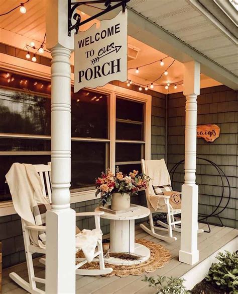 30 Gorgeous And Inviting Farmhouse Style Porch Decorating Ideas Front