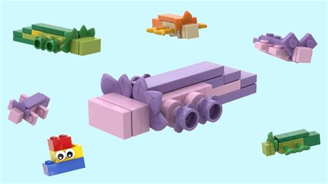 Lego Minecraft Mini Axolotl Tutorials 4 Versions Youtube
