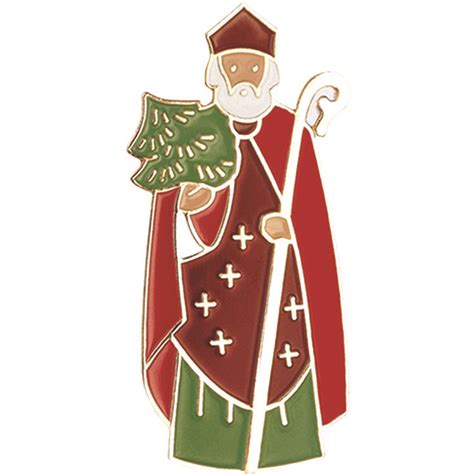 St Nicholas Pin Saint Nicholas Retail T Religious Ts