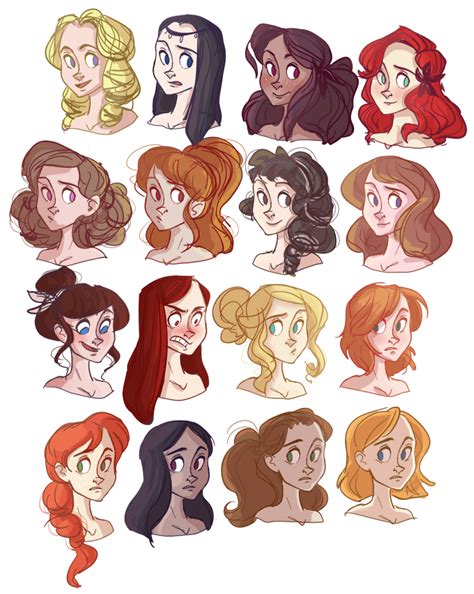 Hairs By Snarkies On Deviantart Cartoon Hair Character Design