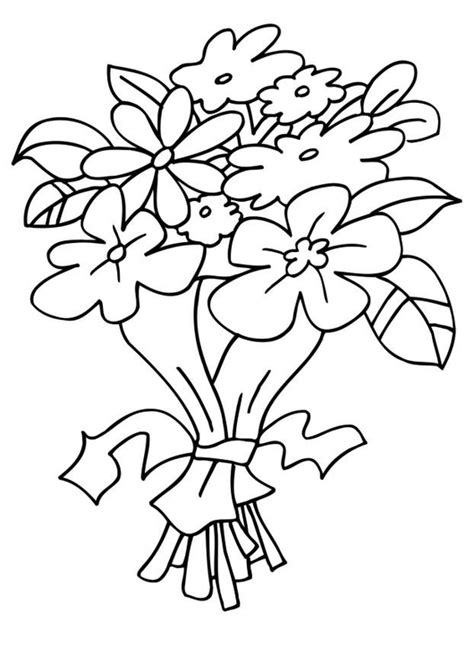 Istruzione con immagini e descrizione. Disegno da colorare mazzo di fiori - Disegni Da Colorare E Stampare Gratis - Imm. 6483