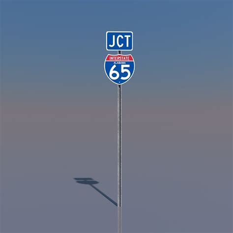 Interstate 65 Signs Alabama C4d