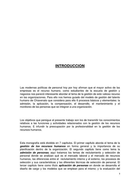 Ejemplo De Monografia Introduccion Pdf