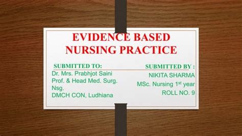 Goals Of Clinical Nursing Education Ppt