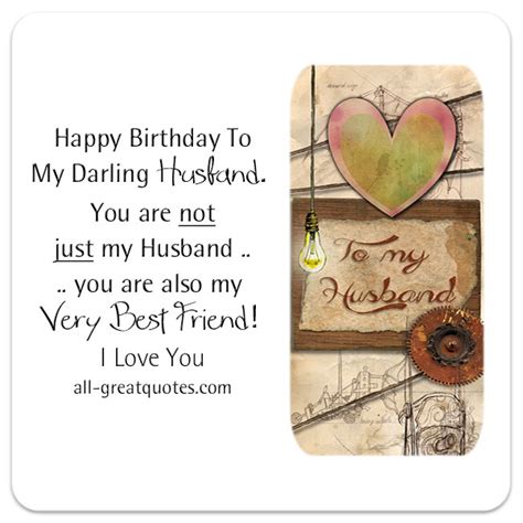 Free Birthday Cards For Husband Happy Birthday To My Darling Husband