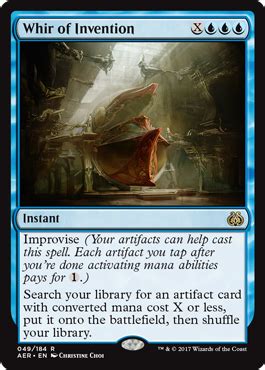 An online marketplace for trading and selling magic: Whir of Invention from Aether Revolt Spoiler