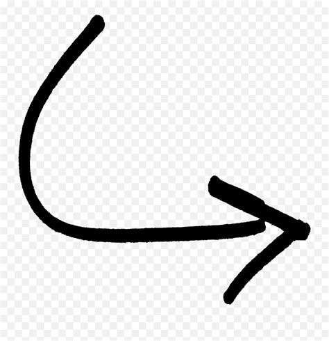 Black Curved Arrow Clipart Black Curved Arrow Emojiblack Arrow Emoji