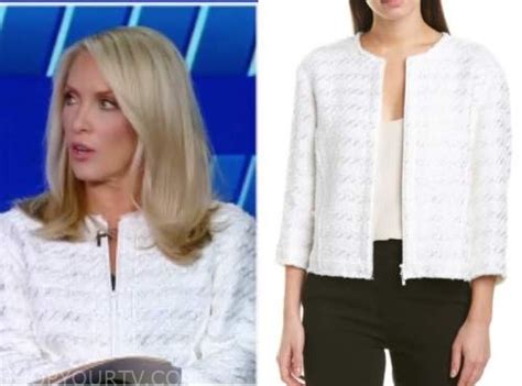 Dana Perino The Five White Tweed Jacket Fashion Clothes Style