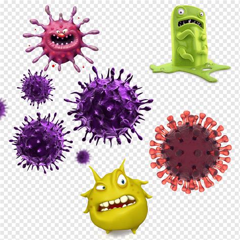 Germs Illustration Virus Bacteria Infection Creative Cartoon Monster