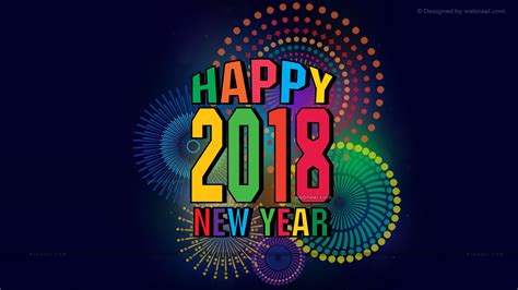 Wallpaper 1600x900 Px 2018 Wallpaper Happy New Year 2018 Happy New