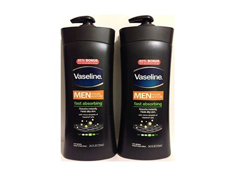 Use vaseline after bathing every day for the skin's softness. Vaseline Men Body & Face Lotion, Fast Absorbing, 24.5 FL ...