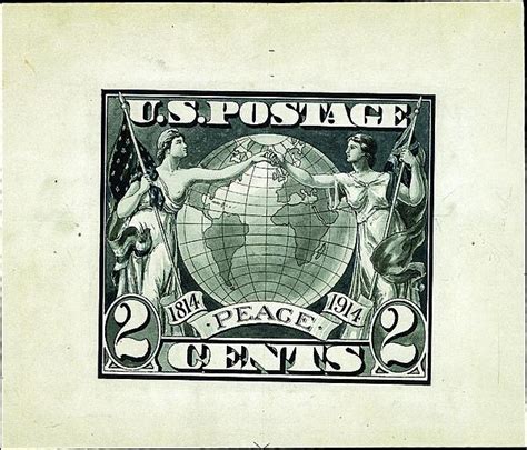 United States Britain Peace Stamps Called Off As World War I Exploded