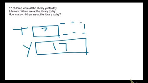 Comparison Bar Model 1 Subtraction Youtube