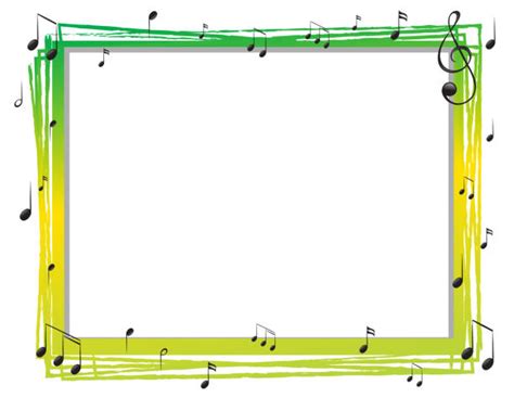 Music Note Border Clip Art Pictures Illustrations Royalty Free Vector