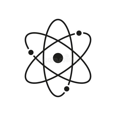 Atom Icon Atom Isolated Symbol Nuclear Science Nucleus Of Proton