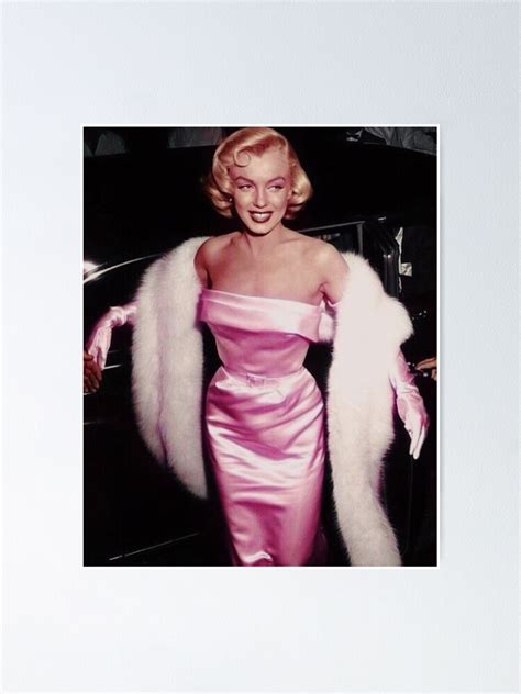 Marilyn Monroe In Pink Poster For Sale By Mollycann Redbubble
