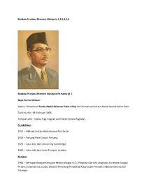 Tunku abdul rahman putra alhaj ibni almarhum sultan abdul hamid halim shah. Tokoh Tokoh Malaysia Biodata