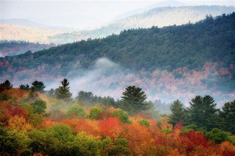 Foggy Hills In The Fall Photograph By Joann Long