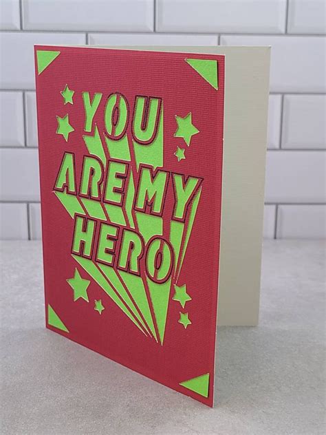 You Are My Hero Card Etsy