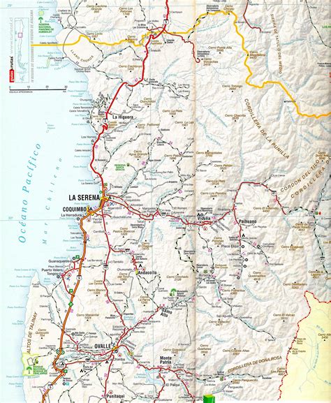 25b Chile Road Map 2007 Edition Mapa De Rutas De Chile Edición
