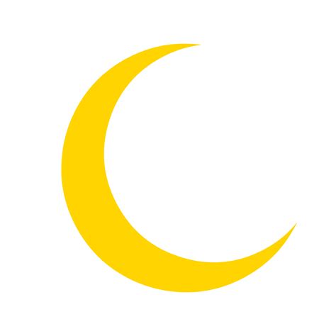 Free Crescent Moon Icon Isolated On Transparent Background 17178226 Png