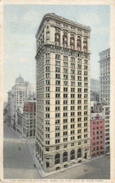 Hanover National Bank Of The City Of New York Antique Postcard E12 Ebay