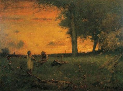 George Inness American 1825 1894 Sunset At Montclair 1885 Oil On