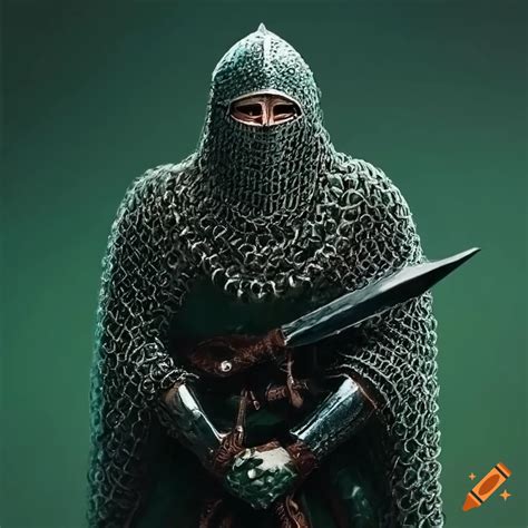 Emerald Chainmail Knight On Craiyon
