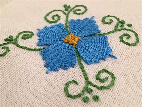 Kamal Kadai Stitch Flower A Tutorial By Michelle For Mooshiestitch