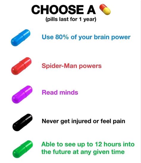 You Can Only Choose One Powers Brain Power Dankest Memes